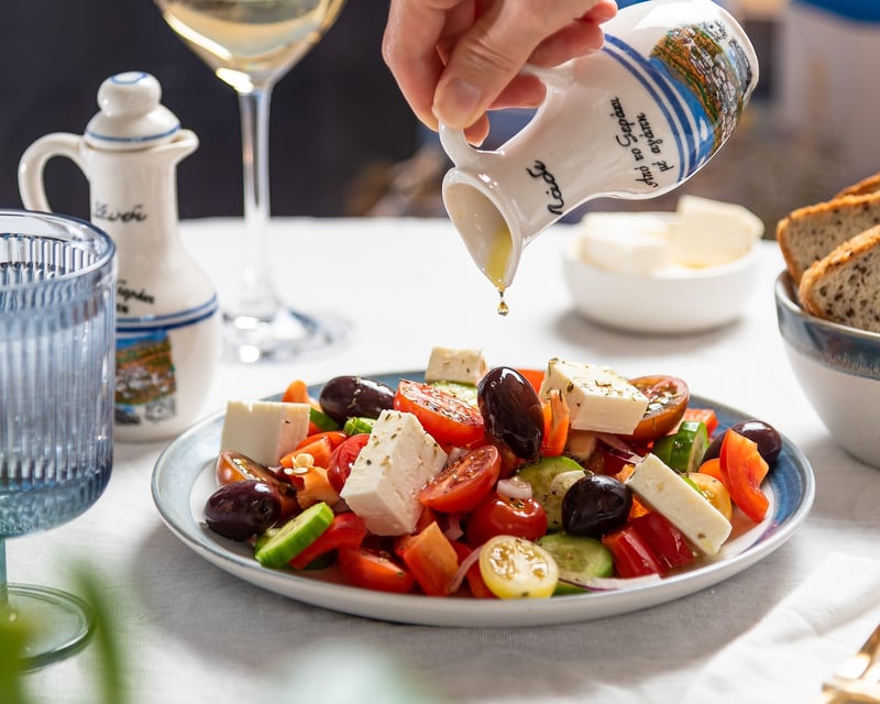 Greek Salad with Grilled Chicken